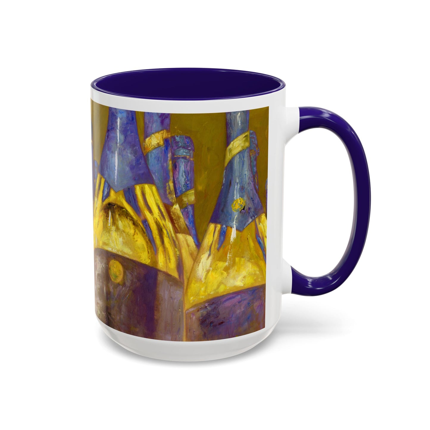 Celebration Pop my Cork! Colorful Mug by artist Marie Frederique