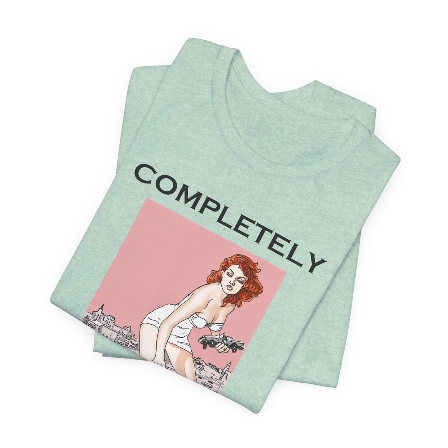 Completely Unhinged Retro Short Sleeve Tee by artist Marie Frederique