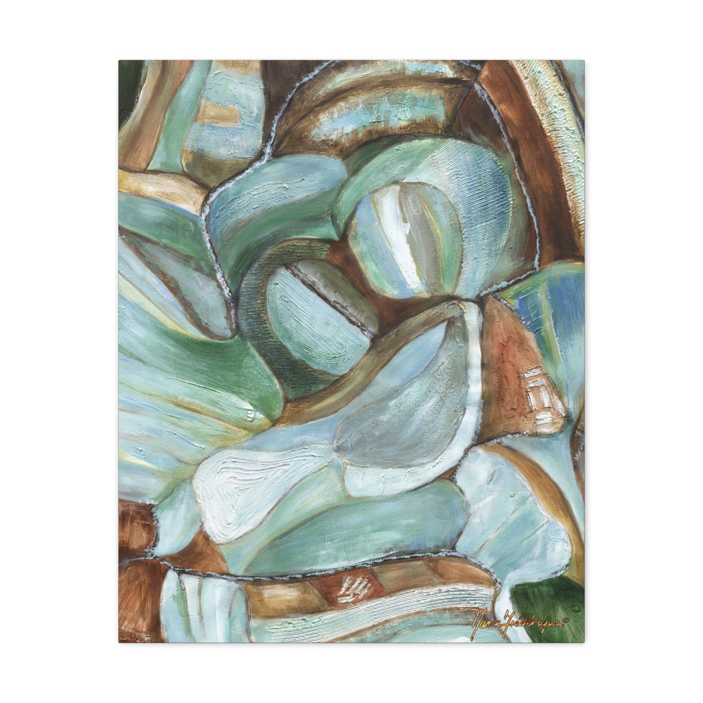 Abstract Nature Canvas Art Print by artist Marie Frederique