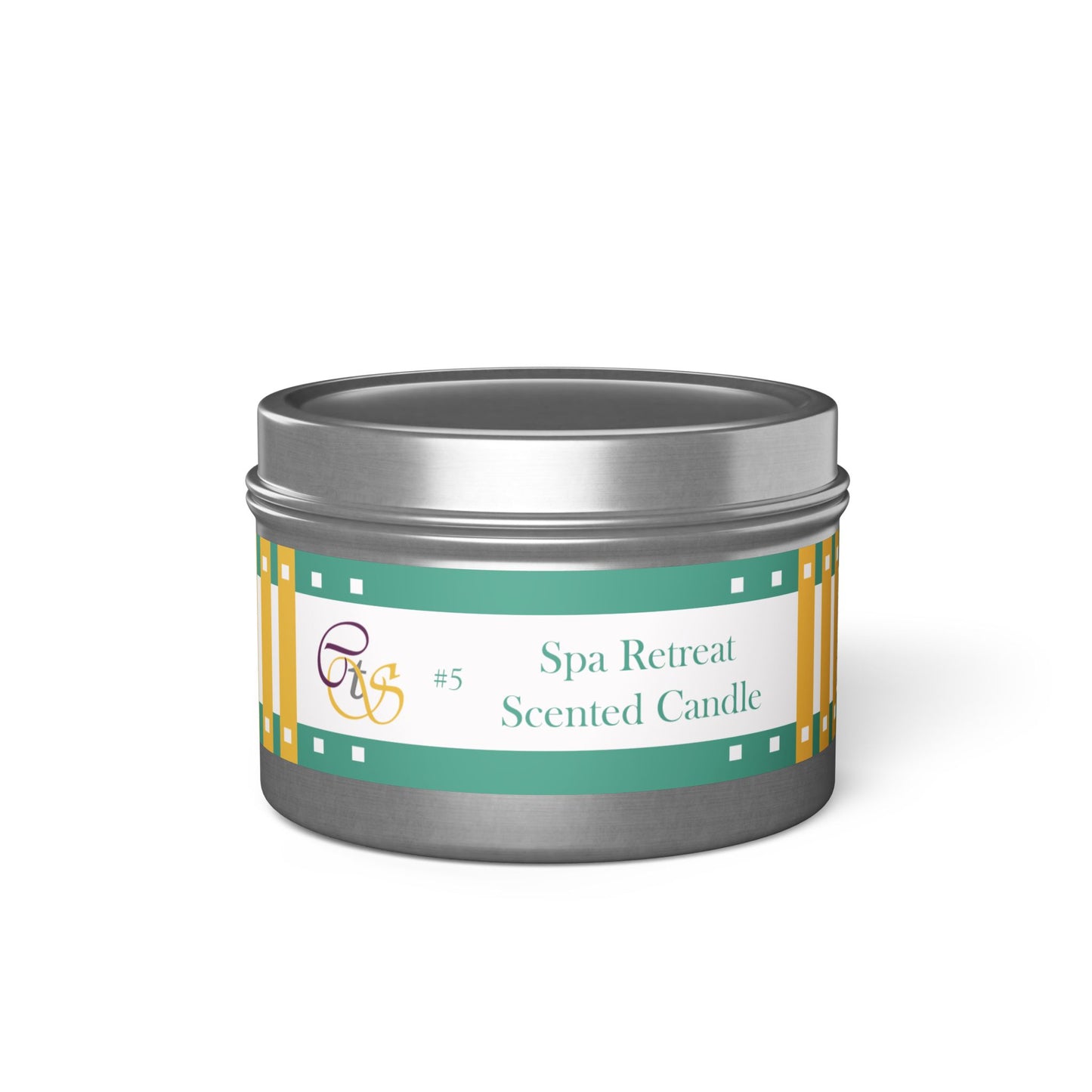 Candle, Equestrian Spa Collection Tin, CTS # 5 "Spa Retreat" Scented Coconut Soy wax blend
