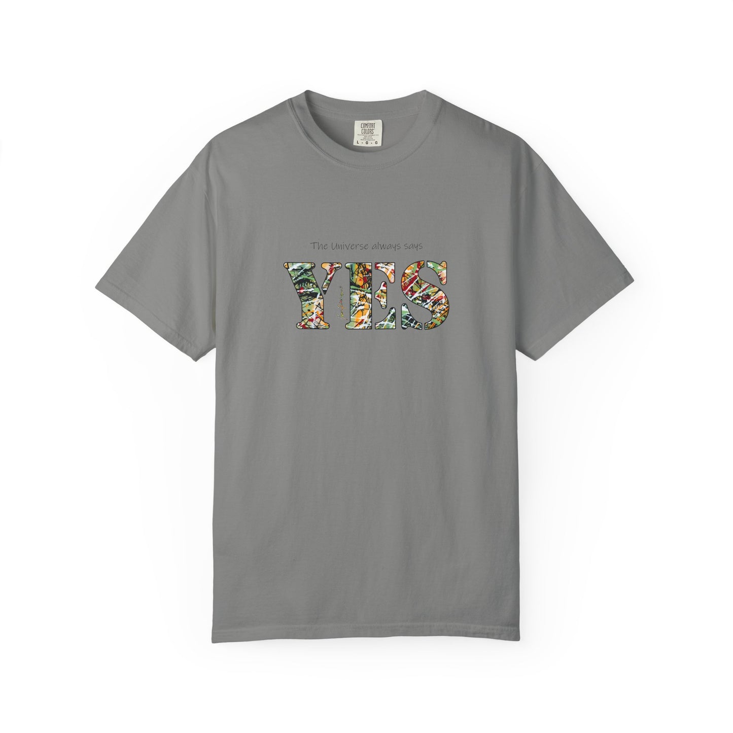 Abstract Expressionist YES Unisex T-shirt by artist Marie Frederique
