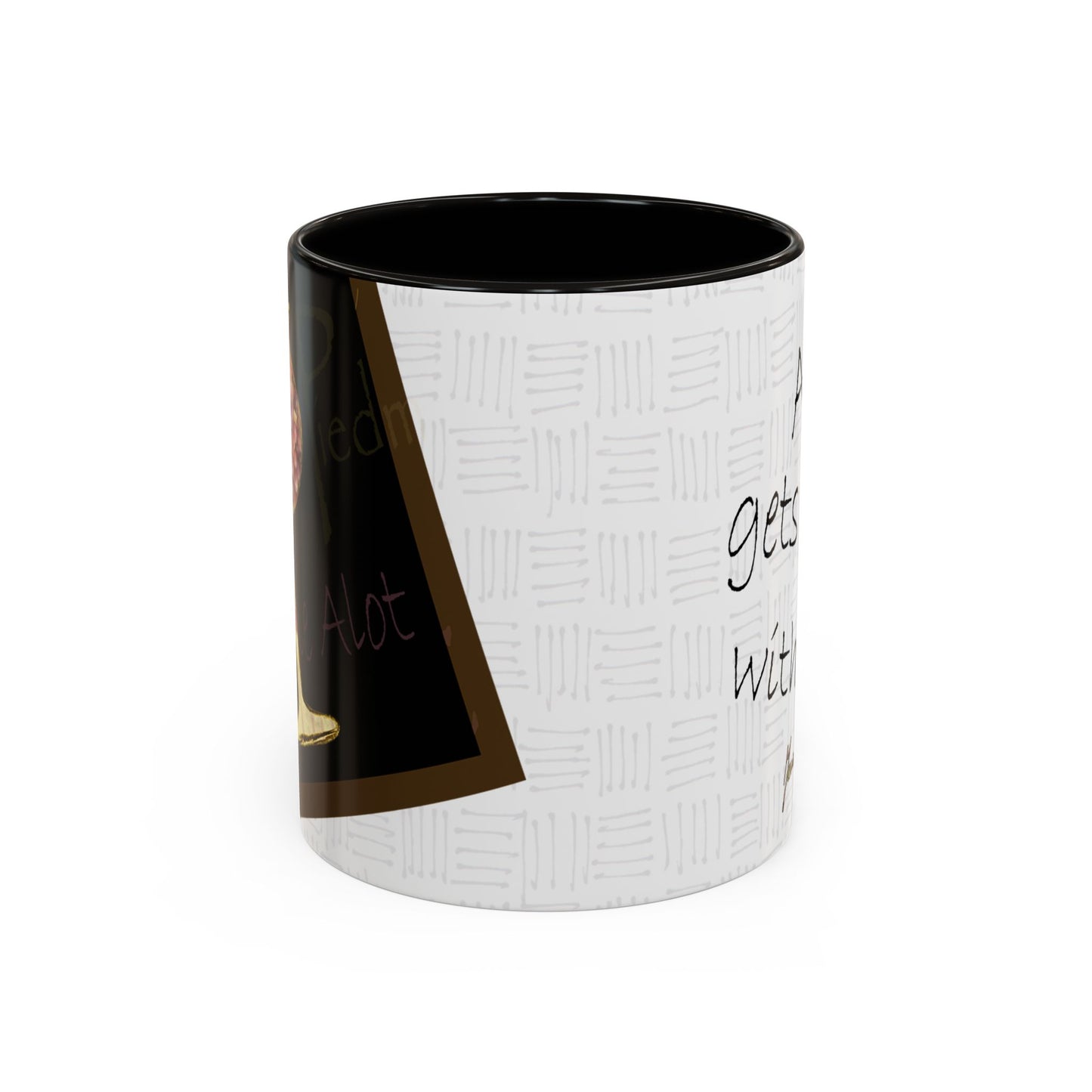 Wine a lot - "Age, gets better with wine" Mug by Artist Marie Frederique