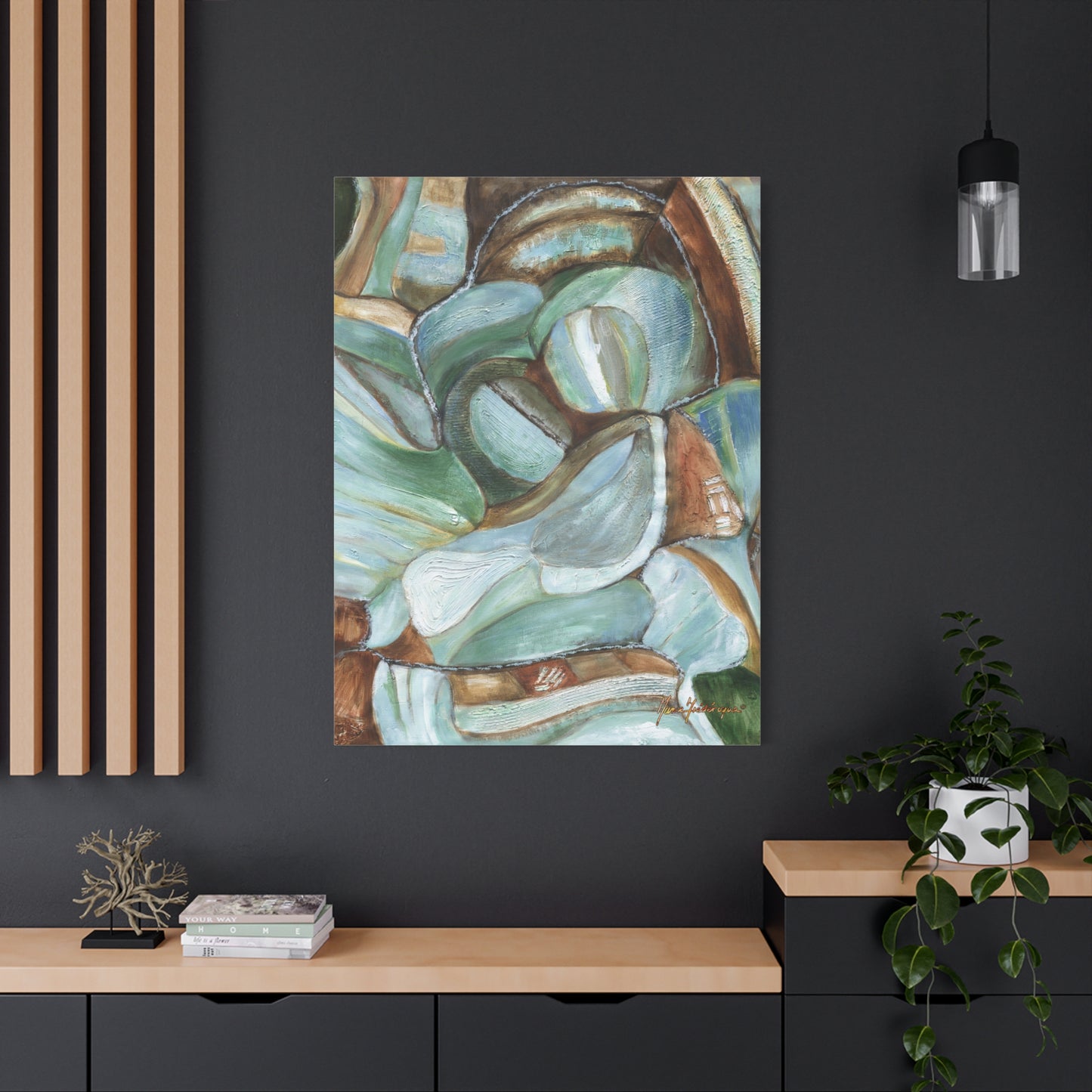 Abstract Nature Canvas Art Print by artist Marie Frederique