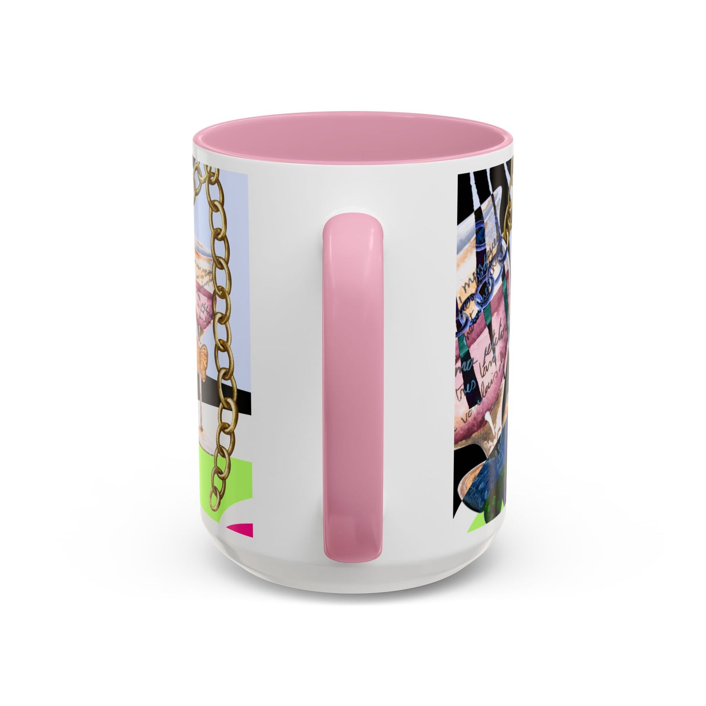 Should've come with a warning! - Haute Couture Colorful Mug by Artist Marie Frederique