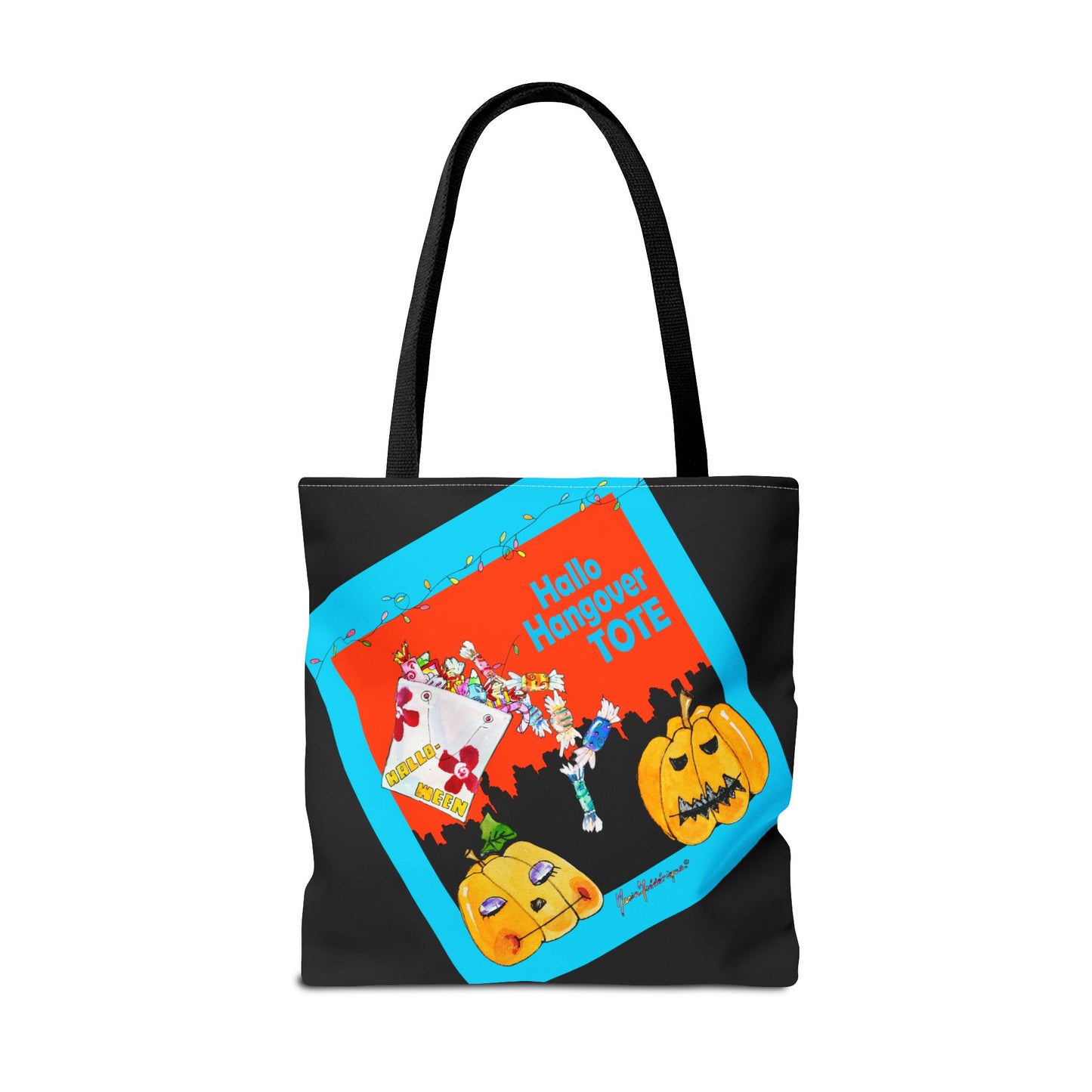 Halloween Sugar high tote by artist Marie Frederique - Perfect for Trick-or-Treating