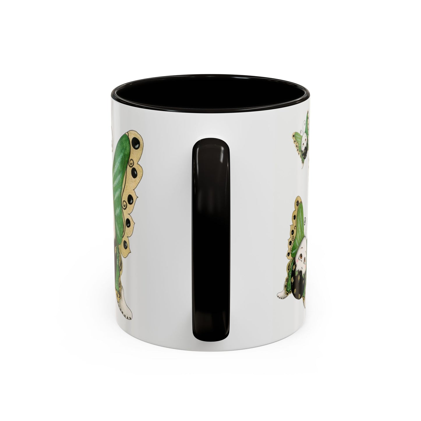 Whimsical Egg Butterfly 2 "Fly, baby fly", Colorful Mug by Artist Marie Frederique