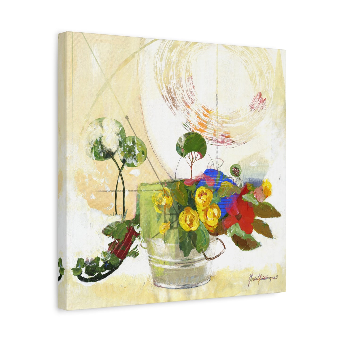 Abstract Floral Landscape Wall Art Print by artist Marie Frederique