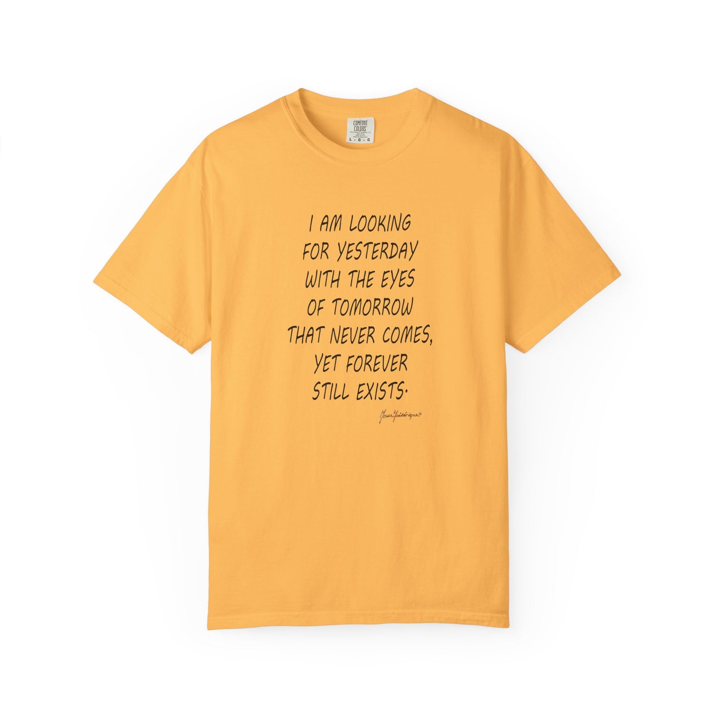 Time travel 'Looking for Yesterday' T-Shirt by artist Marie Frederique