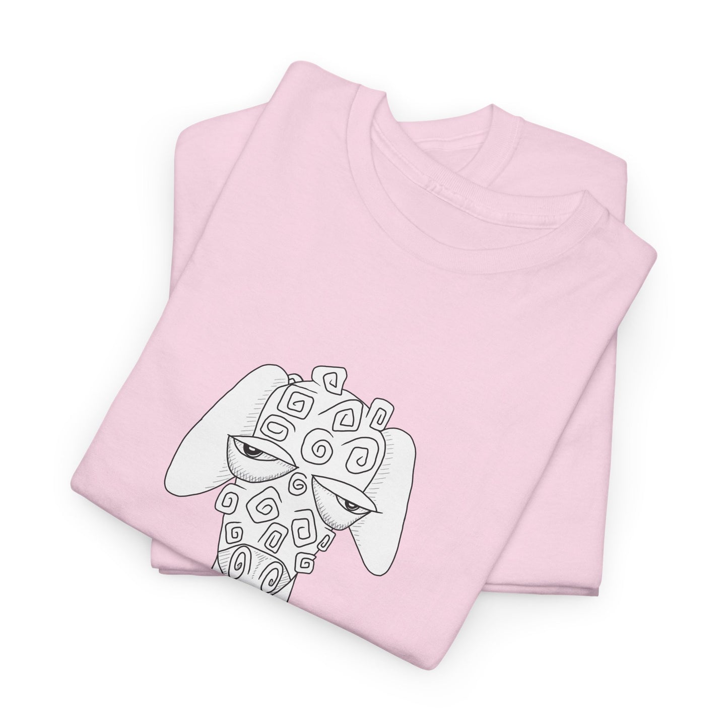 Adult Humor "QUE LA FQ!" Sheep's face - Unisex Heavy Cotton Tee by artist Marie Frederique