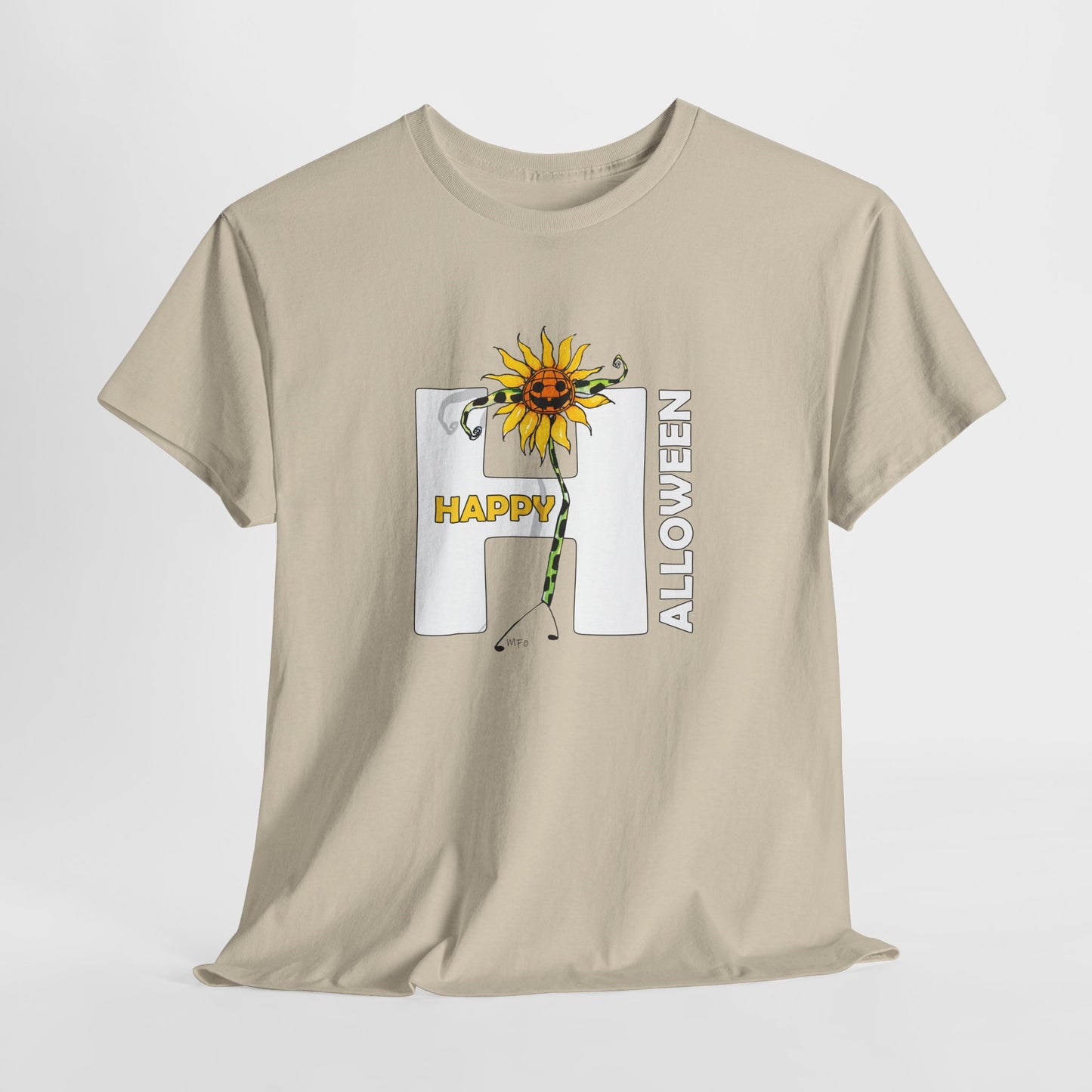 HALLOWEEN Muscle Flex, Unisex Heavy Cotton Tee by artist Marie Frederique