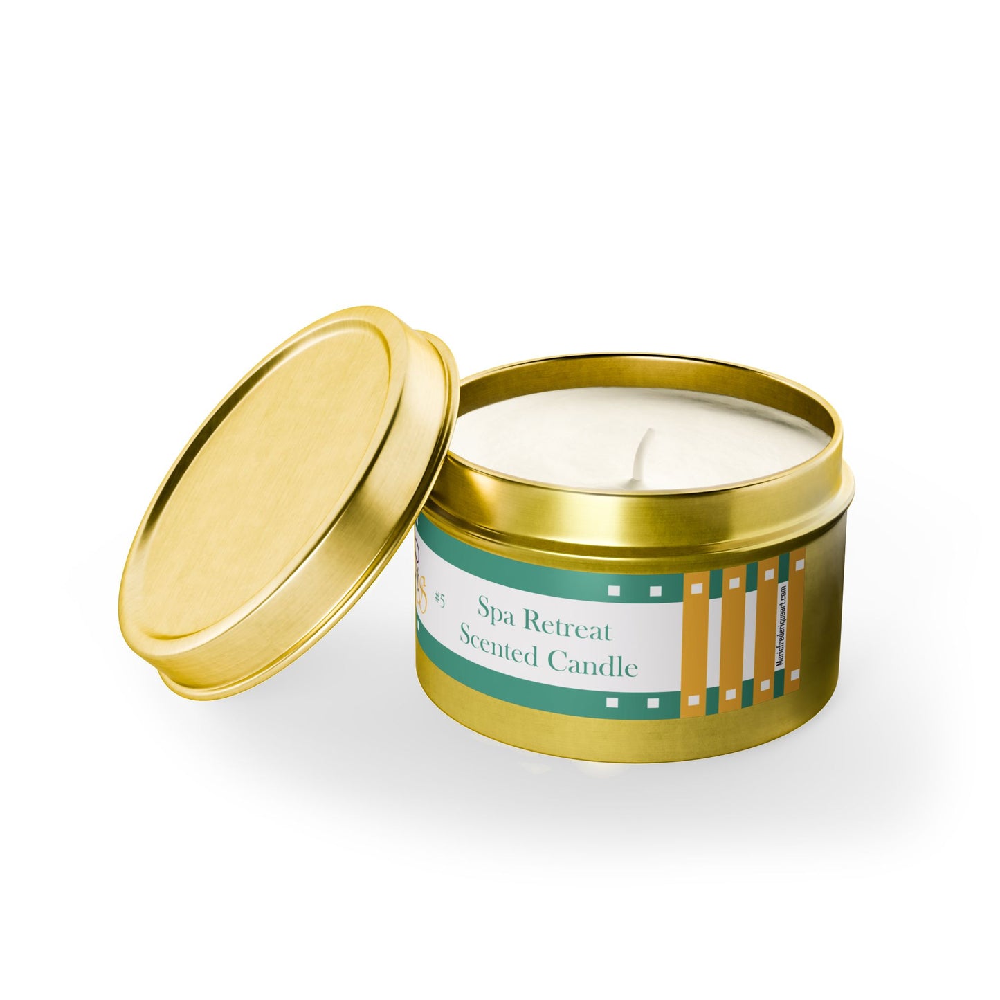 Candle, Equestrian Spa Collection Tin, CTS # 5 "Spa Retreat" Scented Coconut Soy wax blend