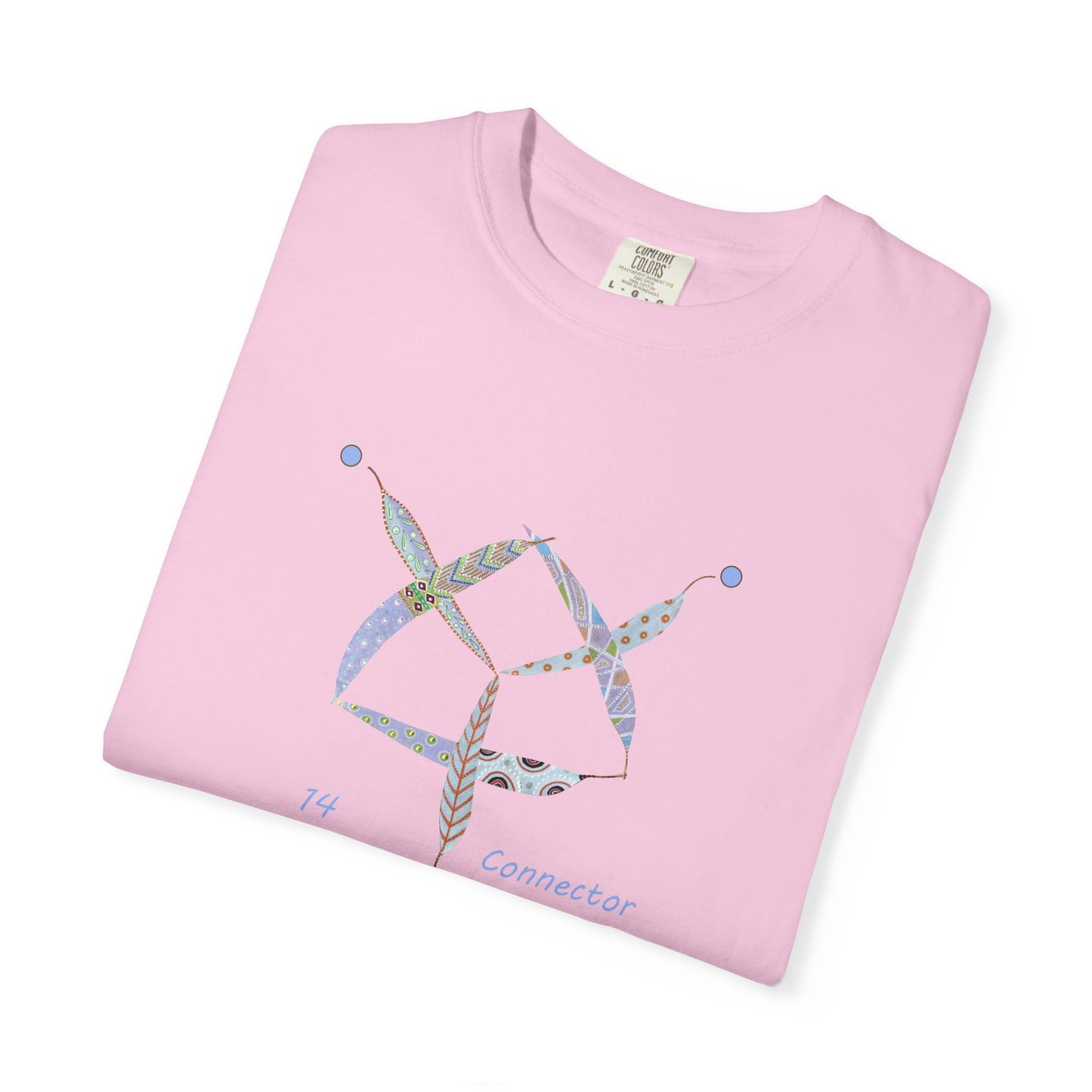 Essassani symbol # 14 "Connector" - Unisex Garment-Dyed T-shirt by Artist Marie Frederique