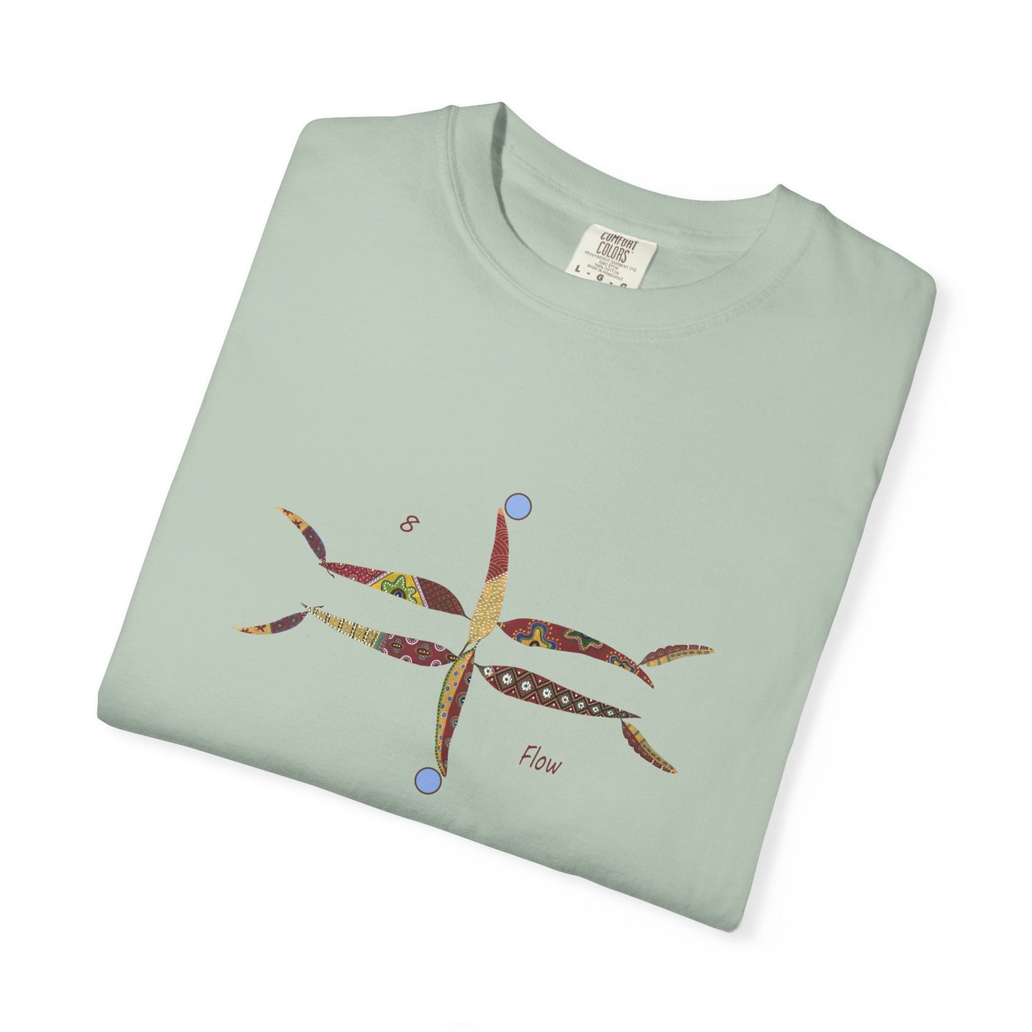 Essassani symbol # 8 "Flow" - Unisex Garment-Dyed T-shirt by Artist Marie Frederique