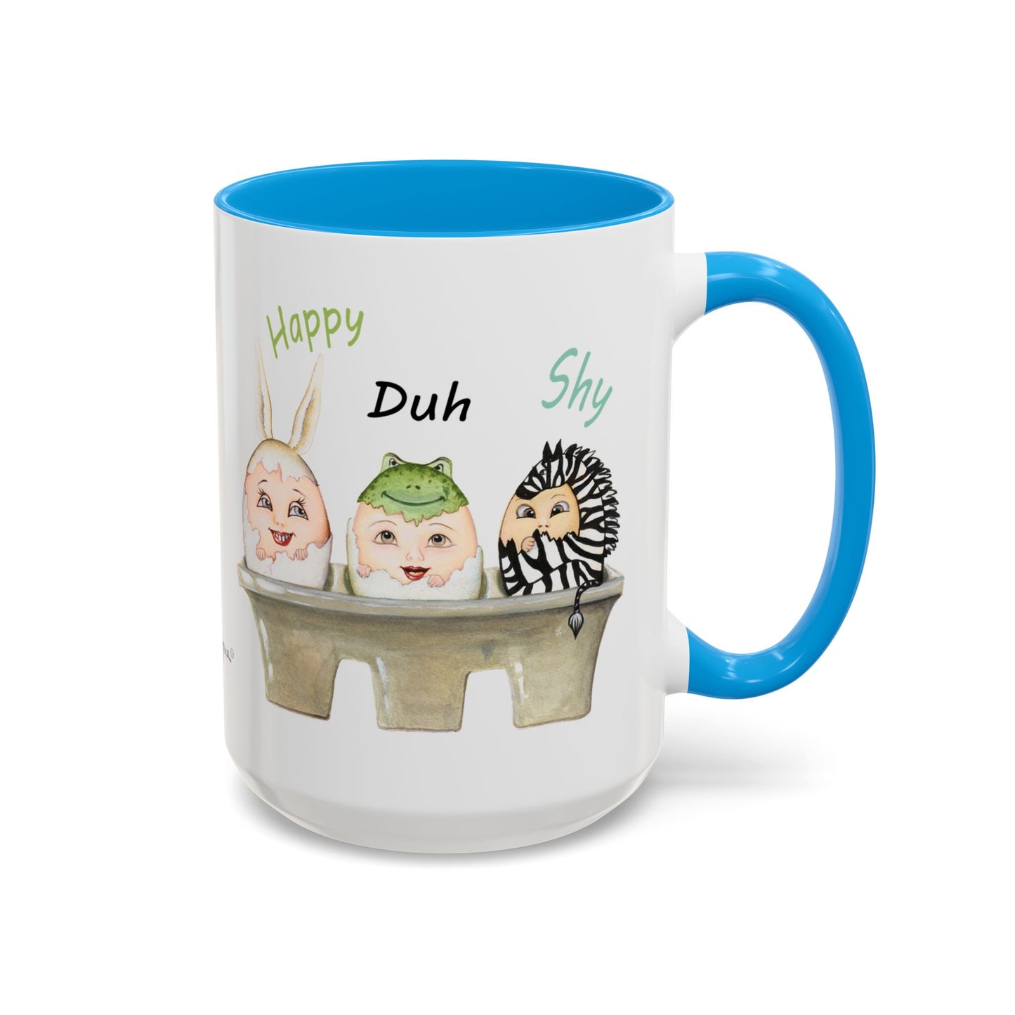 Whimsical Egg Crate 2 mug, by Artist Marie Frederique