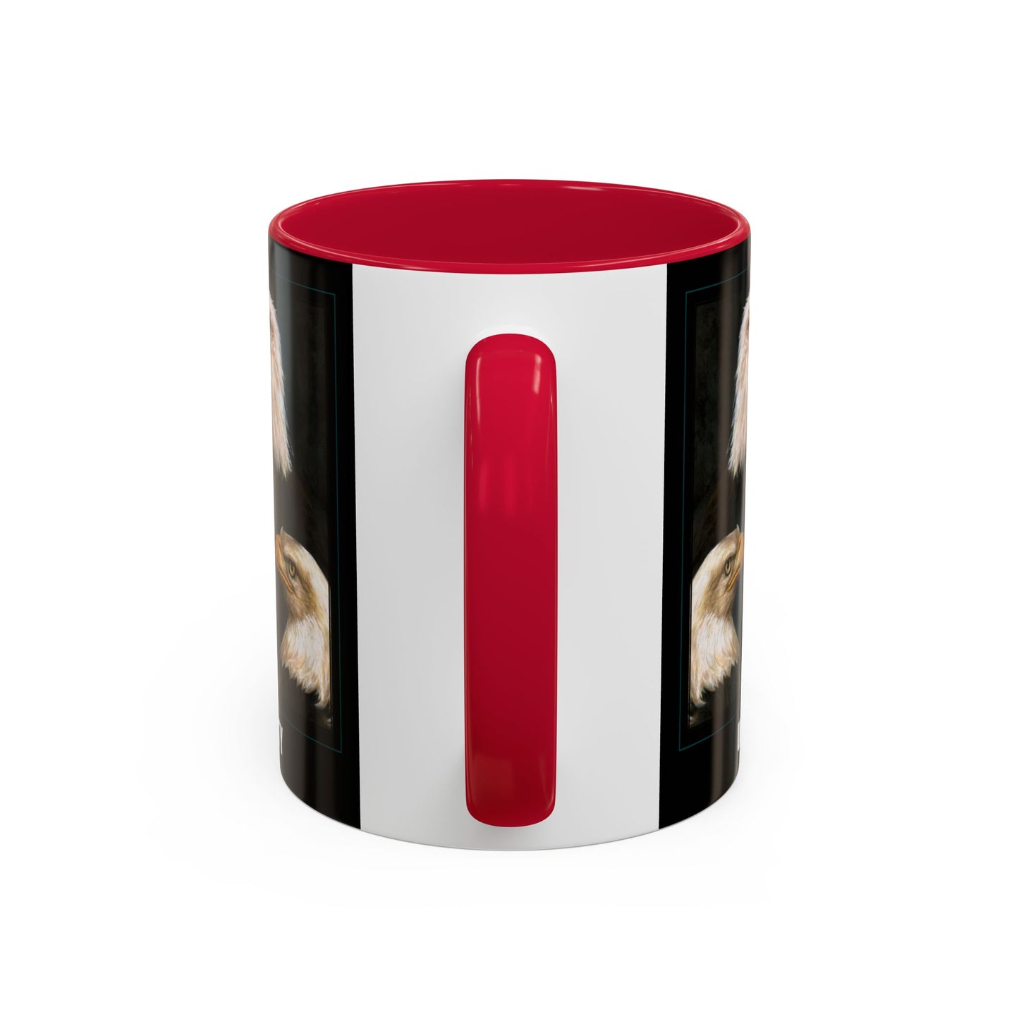 Bald Eagle Heads, Unity, America & Pride - Colorful Mug by artist Marie Frederique