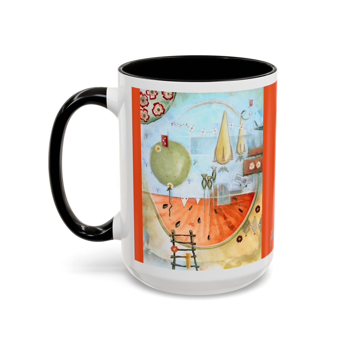 I AM ENOUGH - Colorful Mug by artist Marie Frederique
