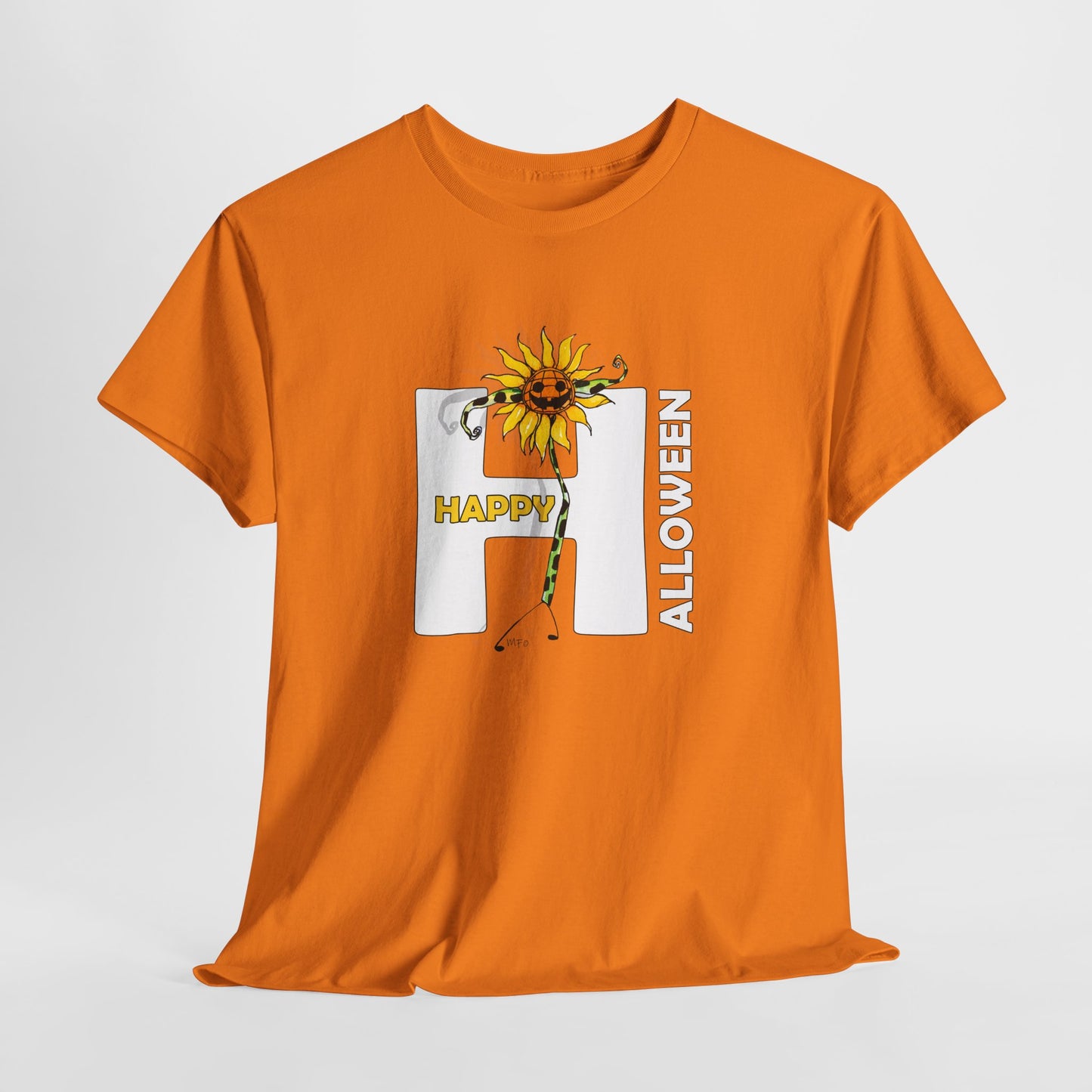 HALLOWEEN Muscle Flex, Unisex Heavy Cotton Tee by artist Marie Frederique