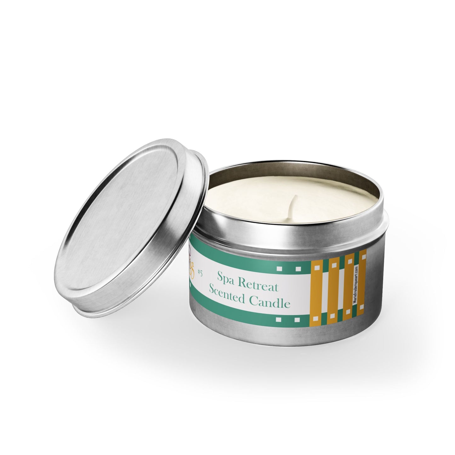 Candle, Equestrian Spa Collection Tin, CTS # 5 "Spa Retreat" Scented Coconut Soy wax blend