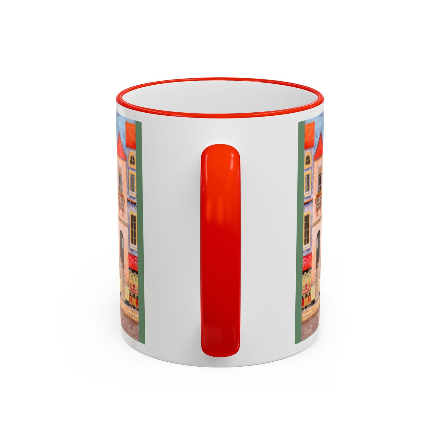 Chefetteville, Cute Dog Duo Mug — Whimsical Pet Art Coffee Cup (11oz/15oz) by artist Marie Frederique