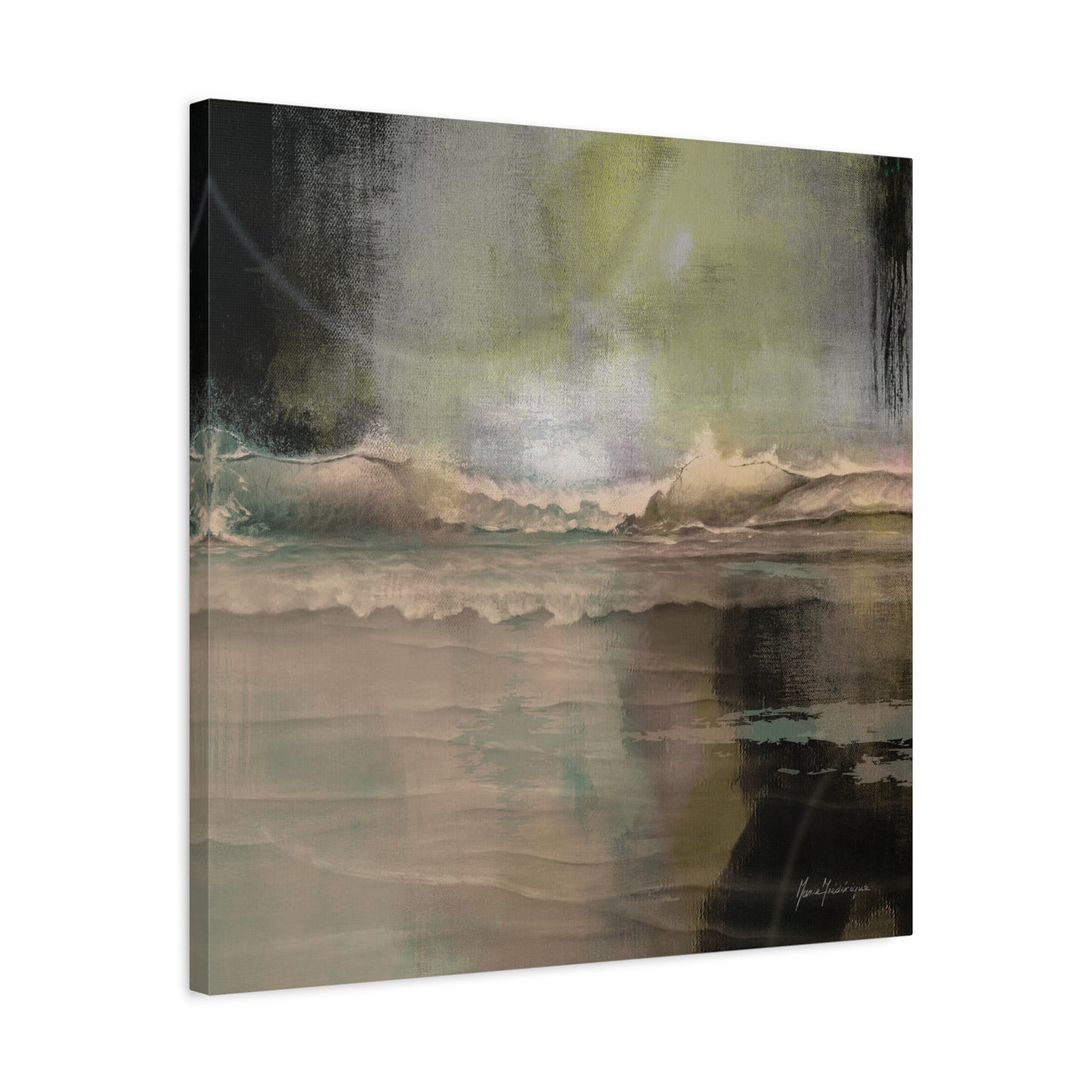 Serene Ocean Canvas Art Print by artist Marie Frederique