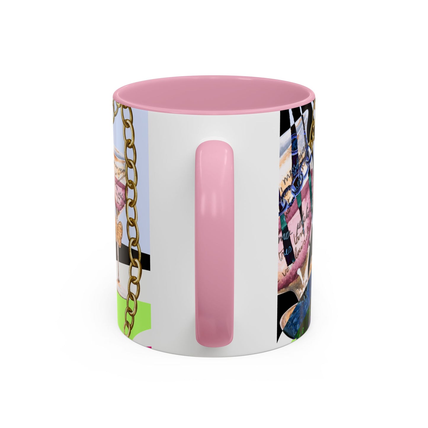 Should've come with a warning! - Haute Couture Colorful Mug by Artist Marie Frederique