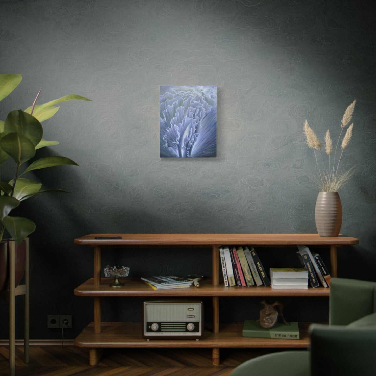 Moonlit ruffles, printed canvas by artist Marie Frederique