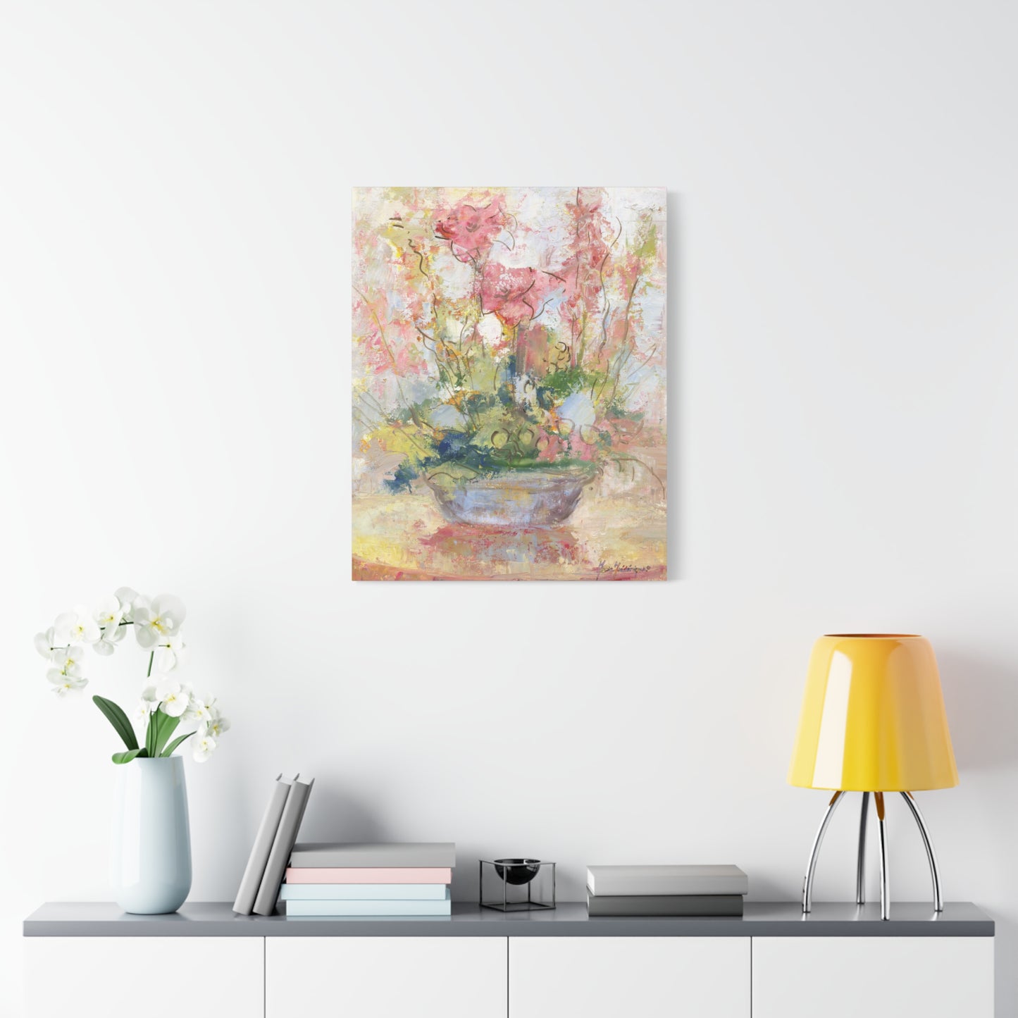 Floral Abstract Canvas Print, by artist Marie Frederique