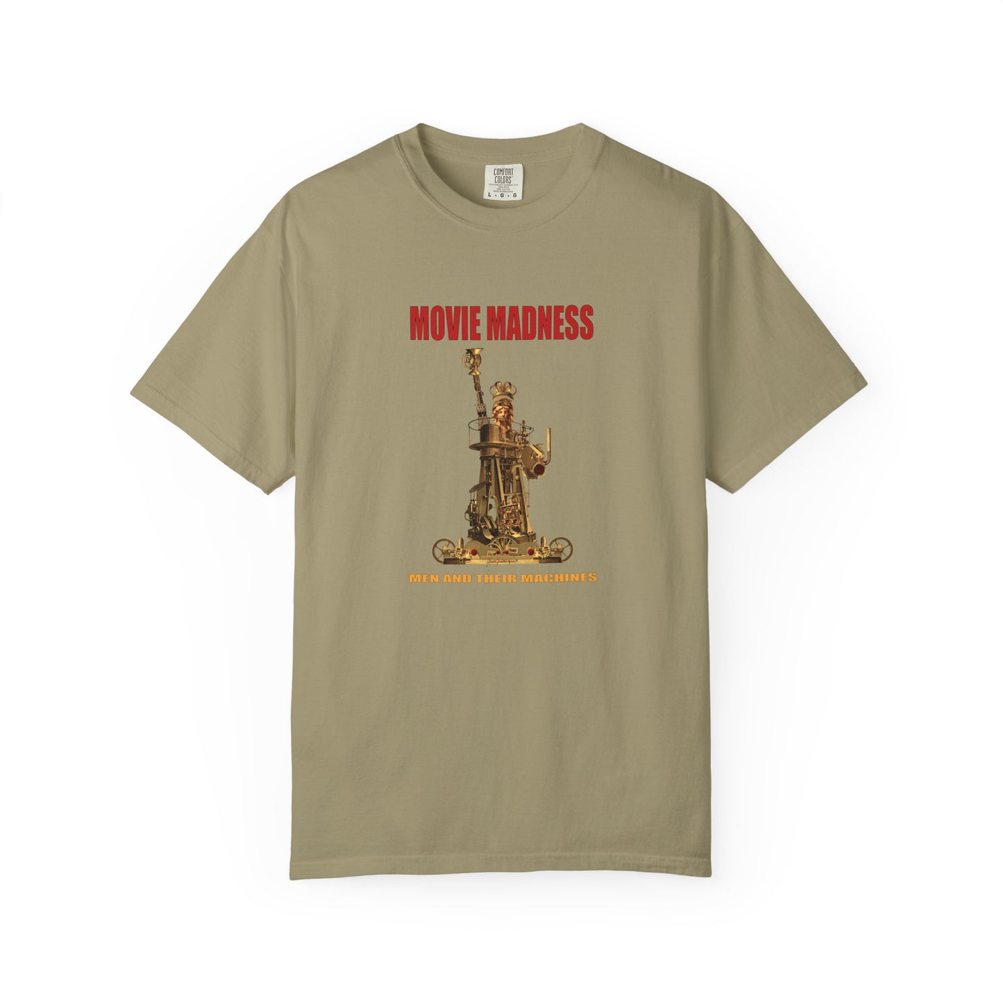 Movie Madness T-shirt - Statue of liberty made from machine parts by artist Marie Frederique