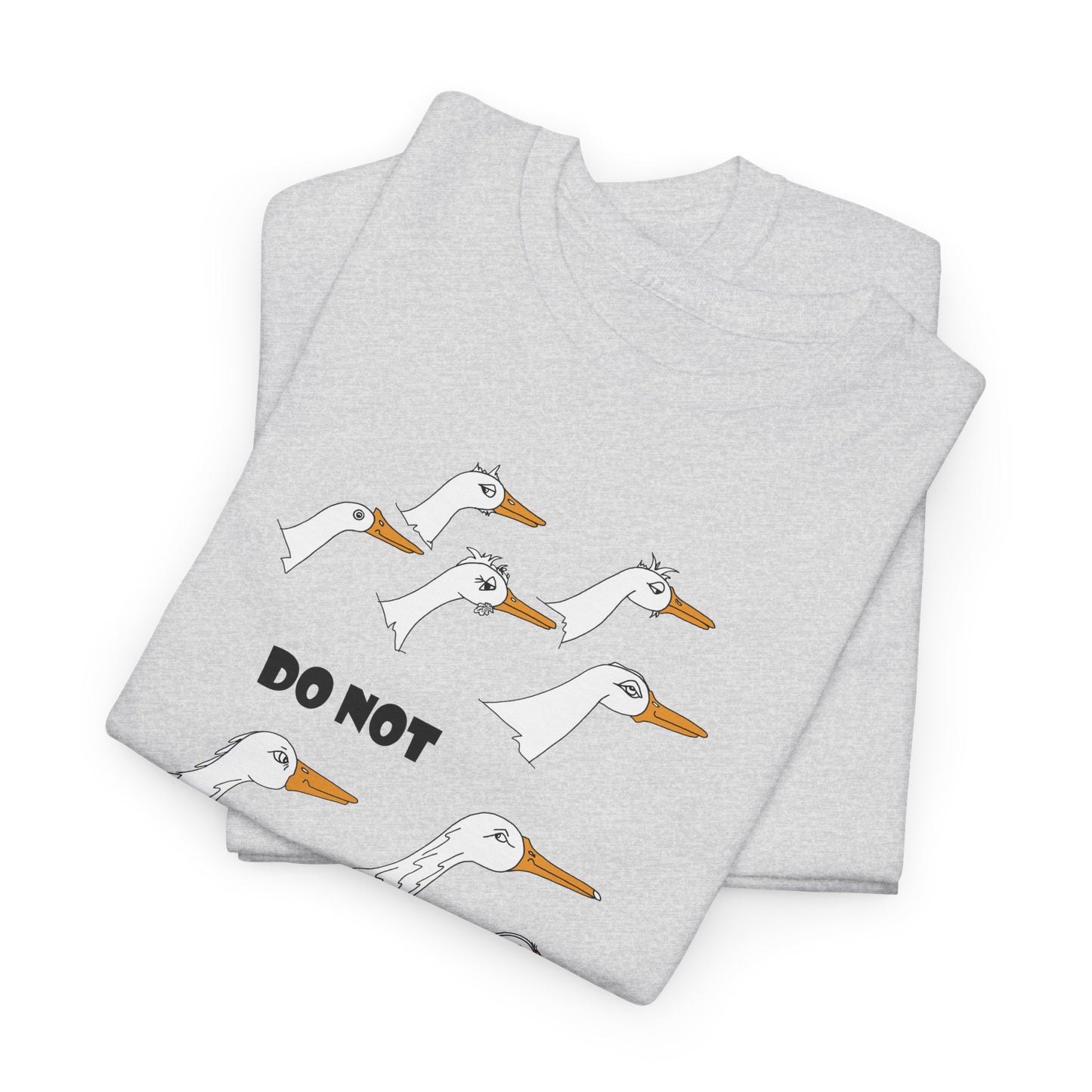 Duck lovers, DO NOT DUCK WITH ME! - Unisex Heavy Cotton Tee by artist Marie Frederique