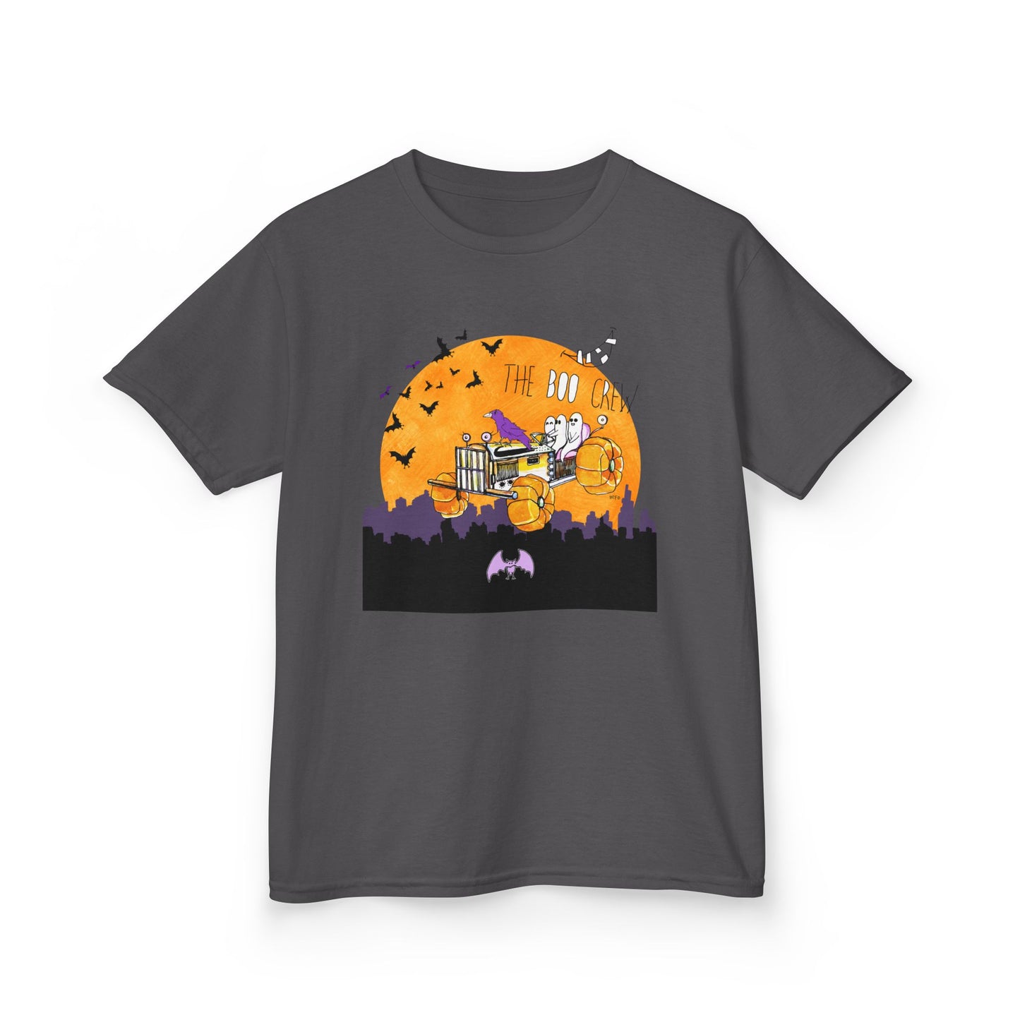 Halloween THE BOO CREW - Kids Heavy Cotton™ Tee by artist Marie Frederique