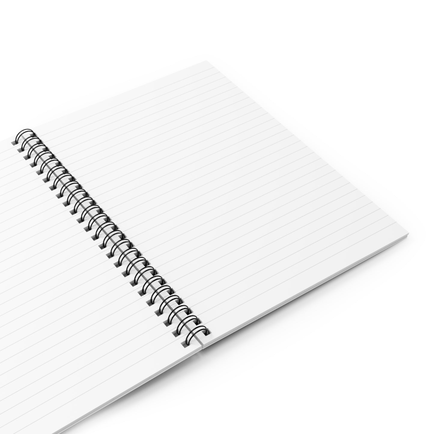 CTS White horse in a field - Spiral Notebook - Ruled Line by Artist Marie Frederique