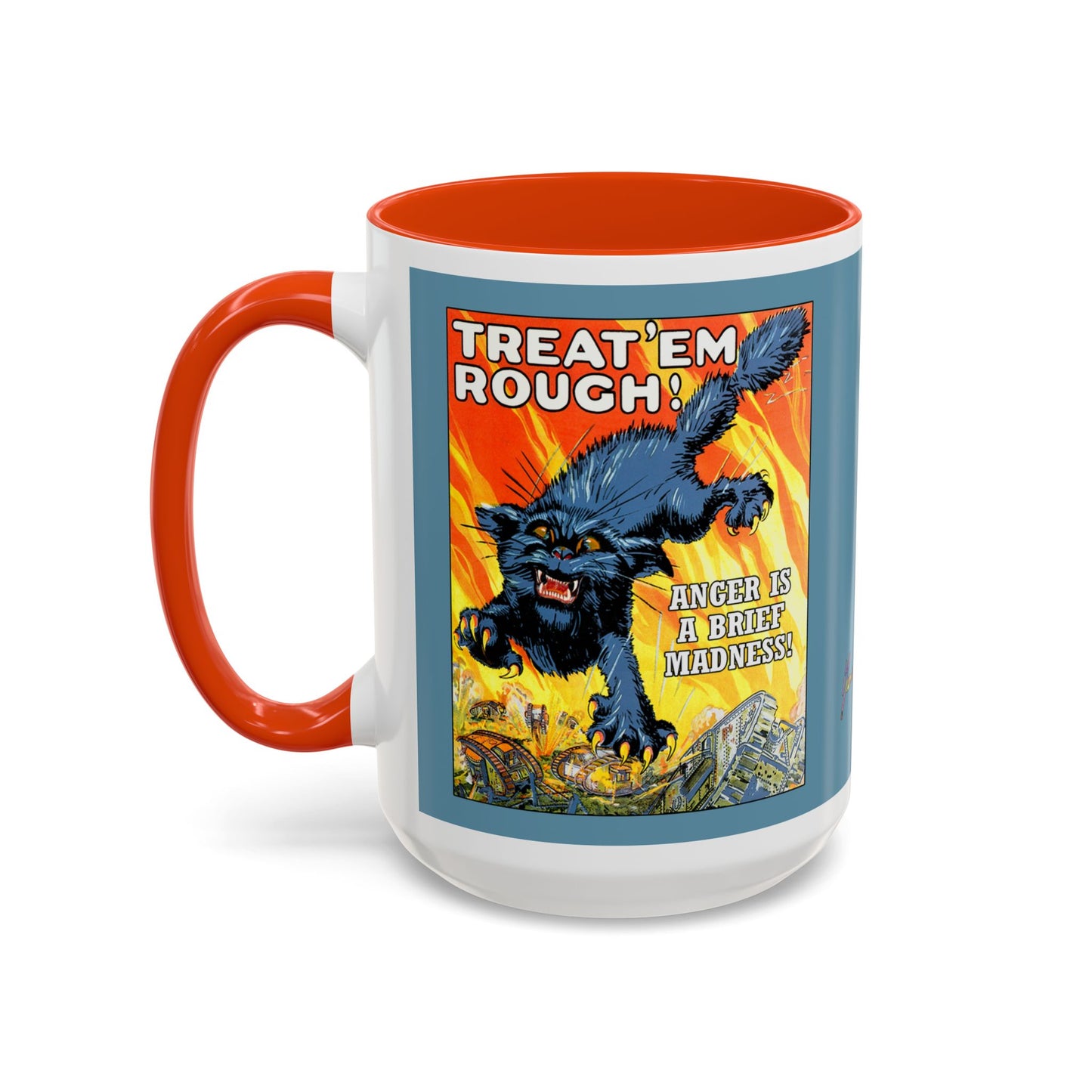 Poster Mug "Anger is a brief madness" - Colorful Mugs