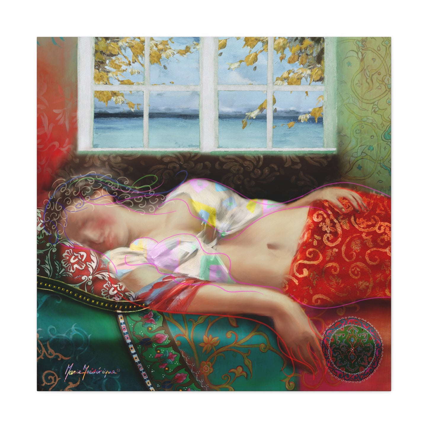 Mid-Day Nap, Dreamy Abstract Wall Art, by artist Marie Frederique