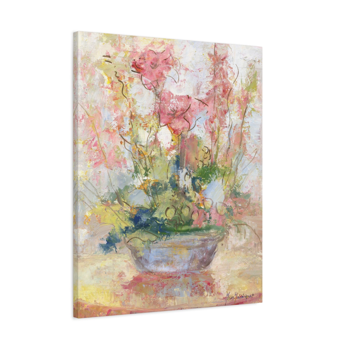 Floral Abstract Canvas Print, by artist Marie Frederique