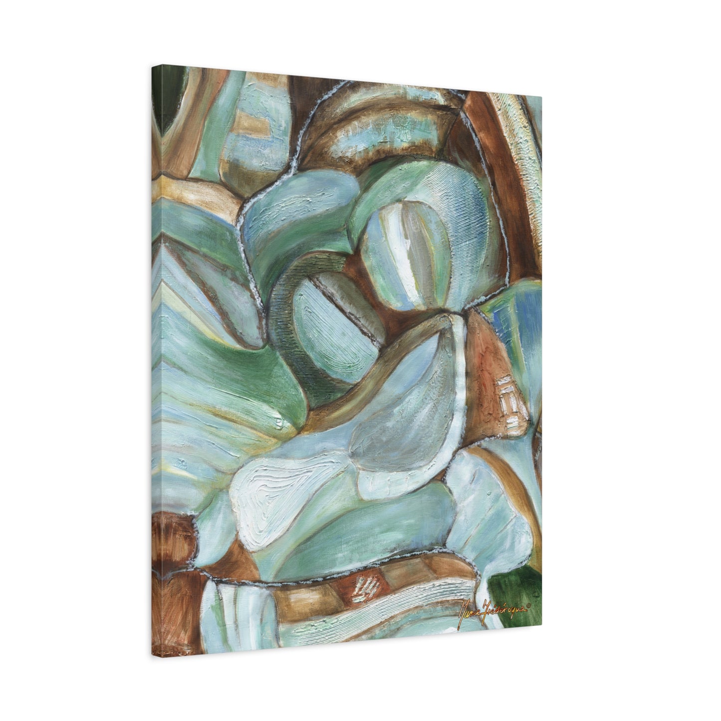 Abstract Nature Canvas Art Print by artist Marie Frederique