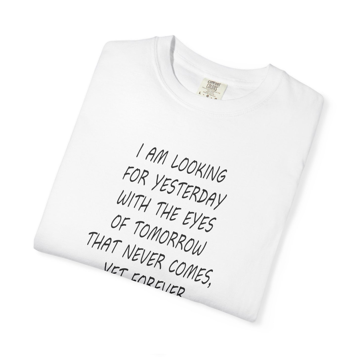 Time travel 'Looking for Yesterday' T-Shirt by artist Marie Frederique