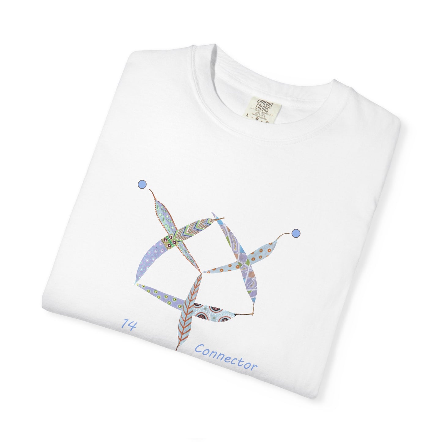 Essassani symbol # 14 "Connector" - Unisex Garment-Dyed T-shirt by Artist Marie Frederique