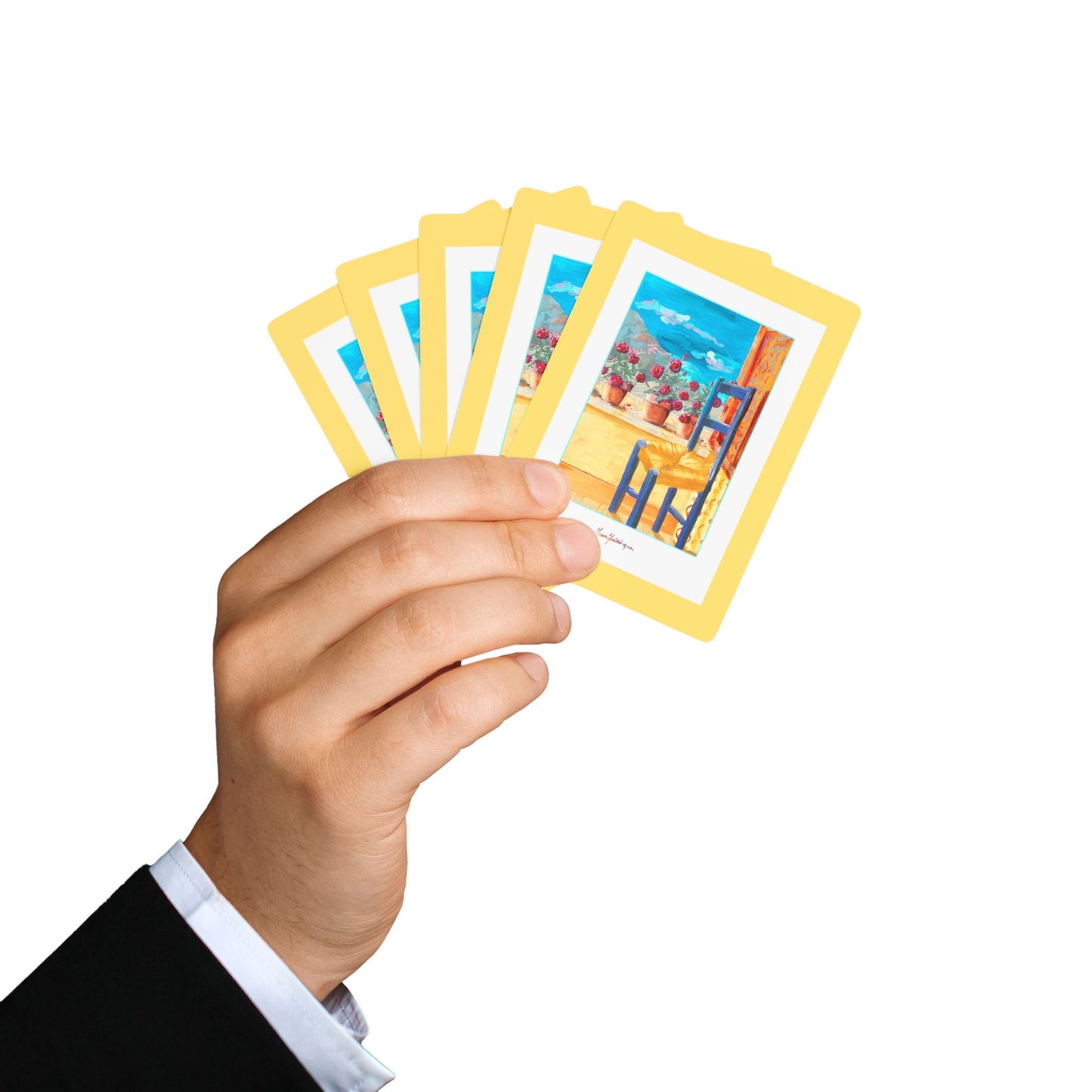 Summer Balcony 2 Bridge /Poker playing cards by artist Marie Frederique
