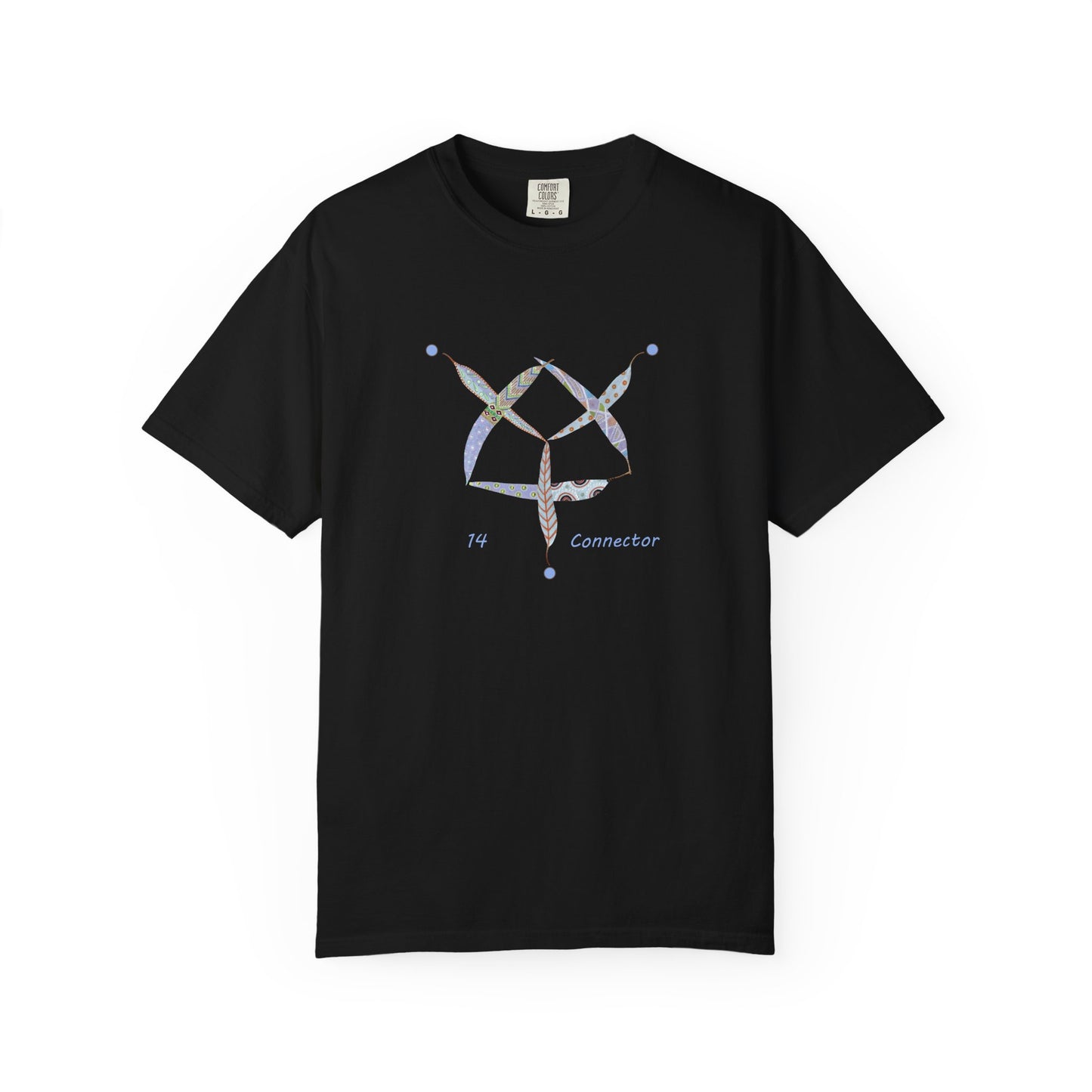 Essassani symbol # 14 "Connector" - Unisex Garment-Dyed T-shirt by Artist Marie Frederique