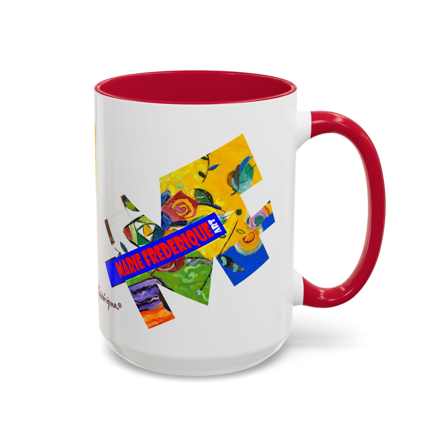 MF ART, multicolored abstract - Colorful Mug by artist Marie Frederique
