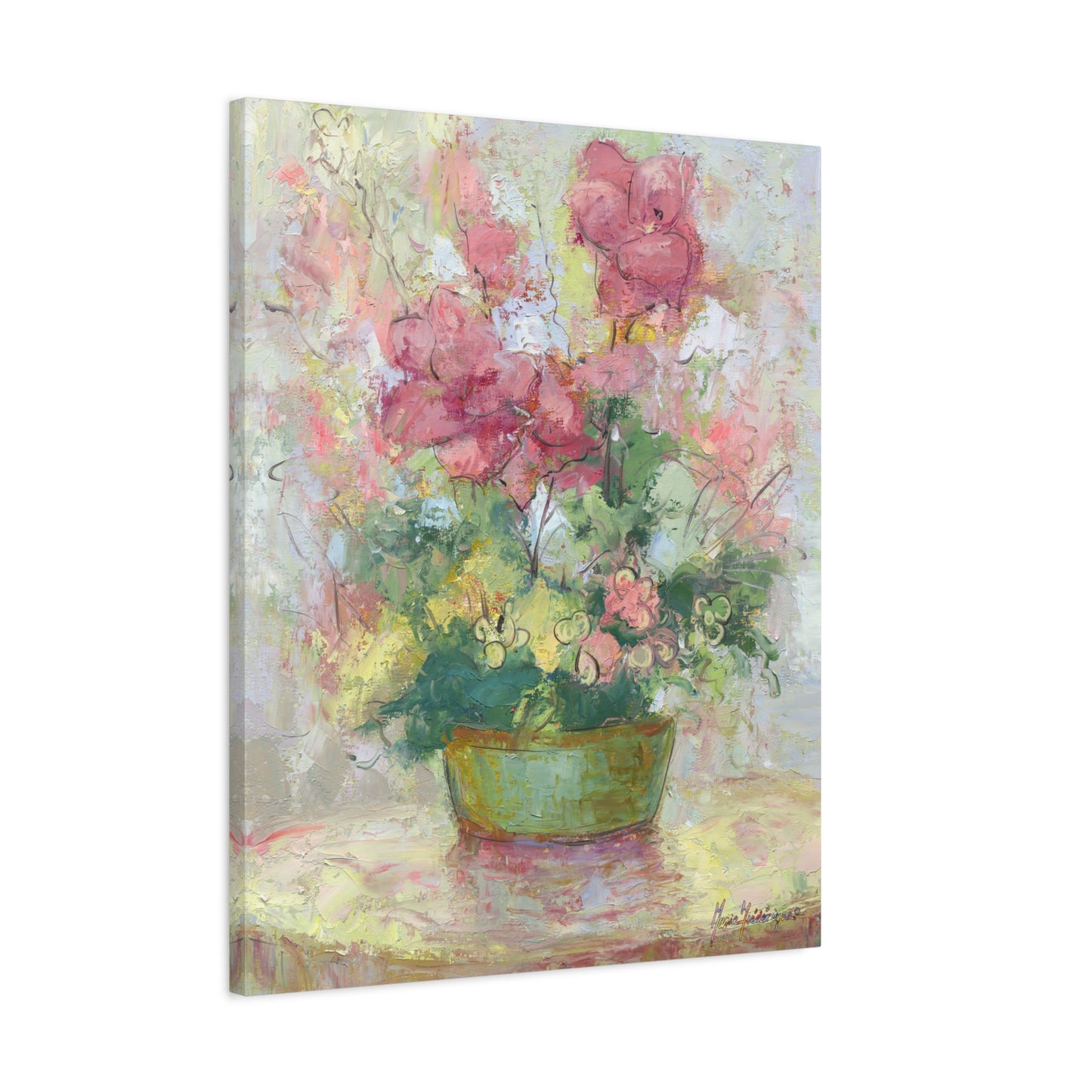Floral Abstract Canvas Wall Art, by artist Marie Frederique