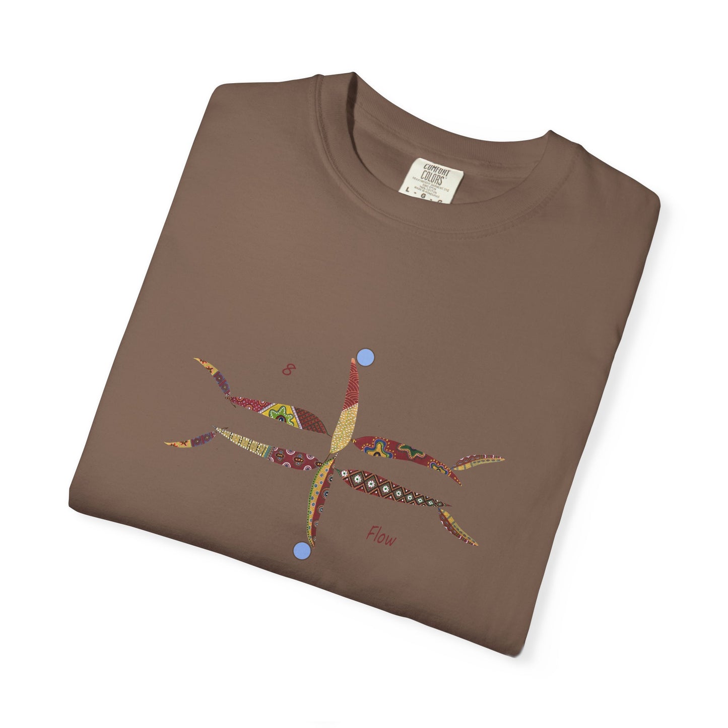 Essassani symbol # 8 "Flow" - Unisex Garment-Dyed T-shirt by Artist Marie Frederique