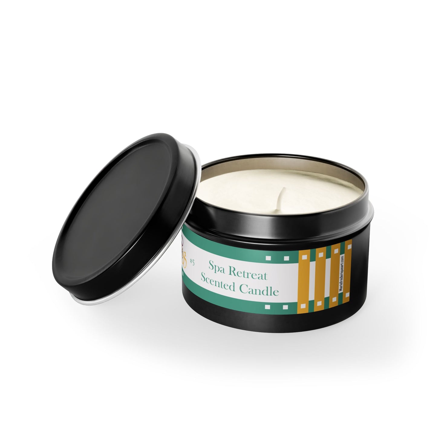 Candle, Equestrian Spa Collection Tin, CTS # 5 "Spa Retreat" Scented Coconut Soy wax blend