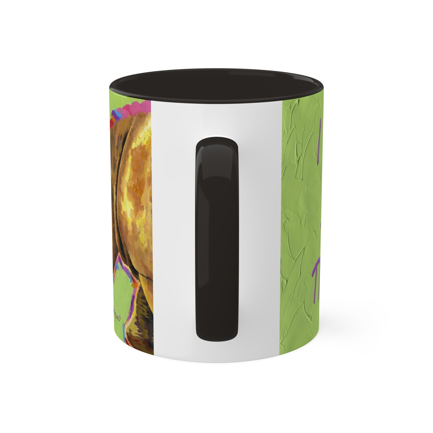 I AM so Tired - Rhinoceros Colorful Mug in 5 colors, 11oz By Artist Marie Frederique