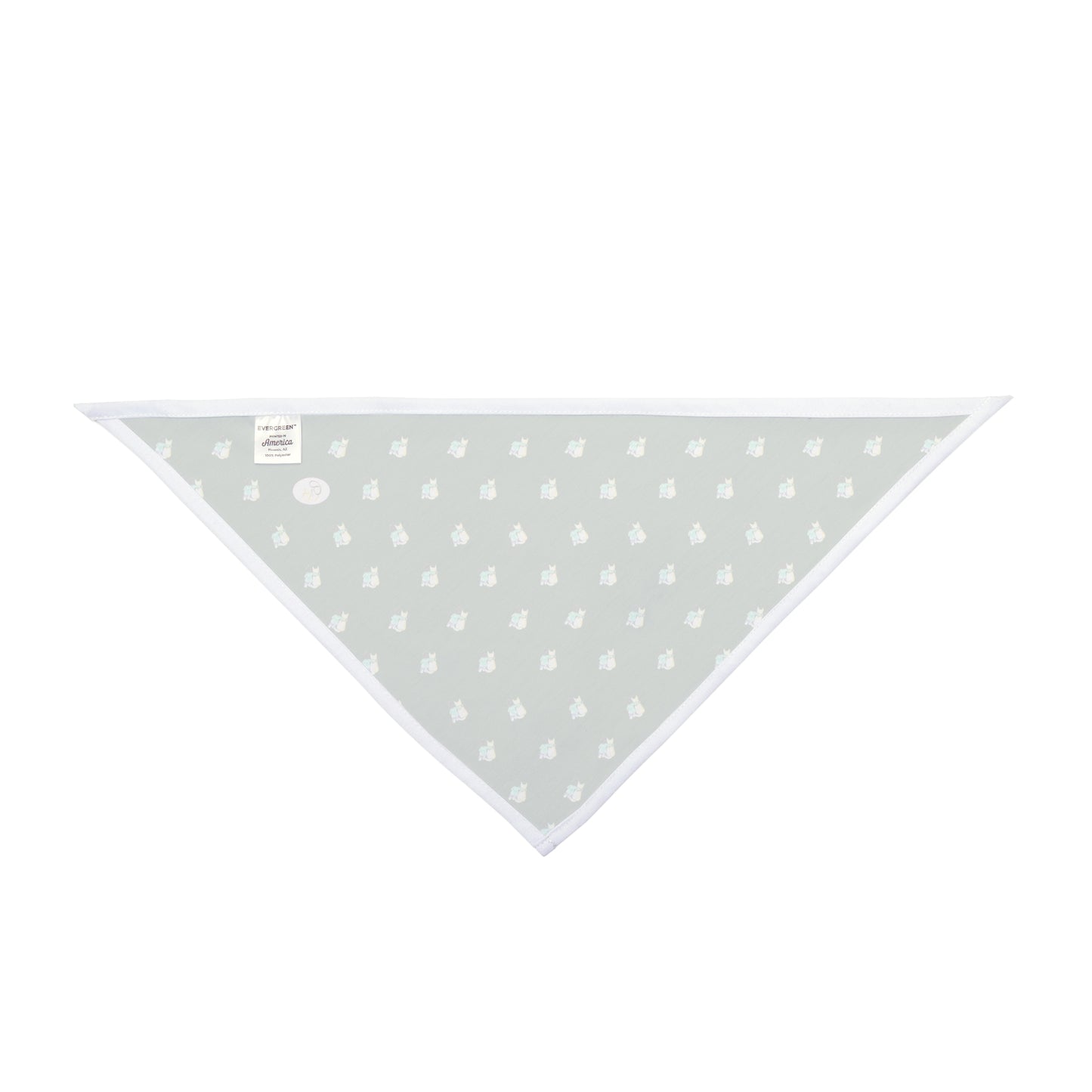 CTS Pet Bandana in green available in 2 sizes By Artist Marie Frederique