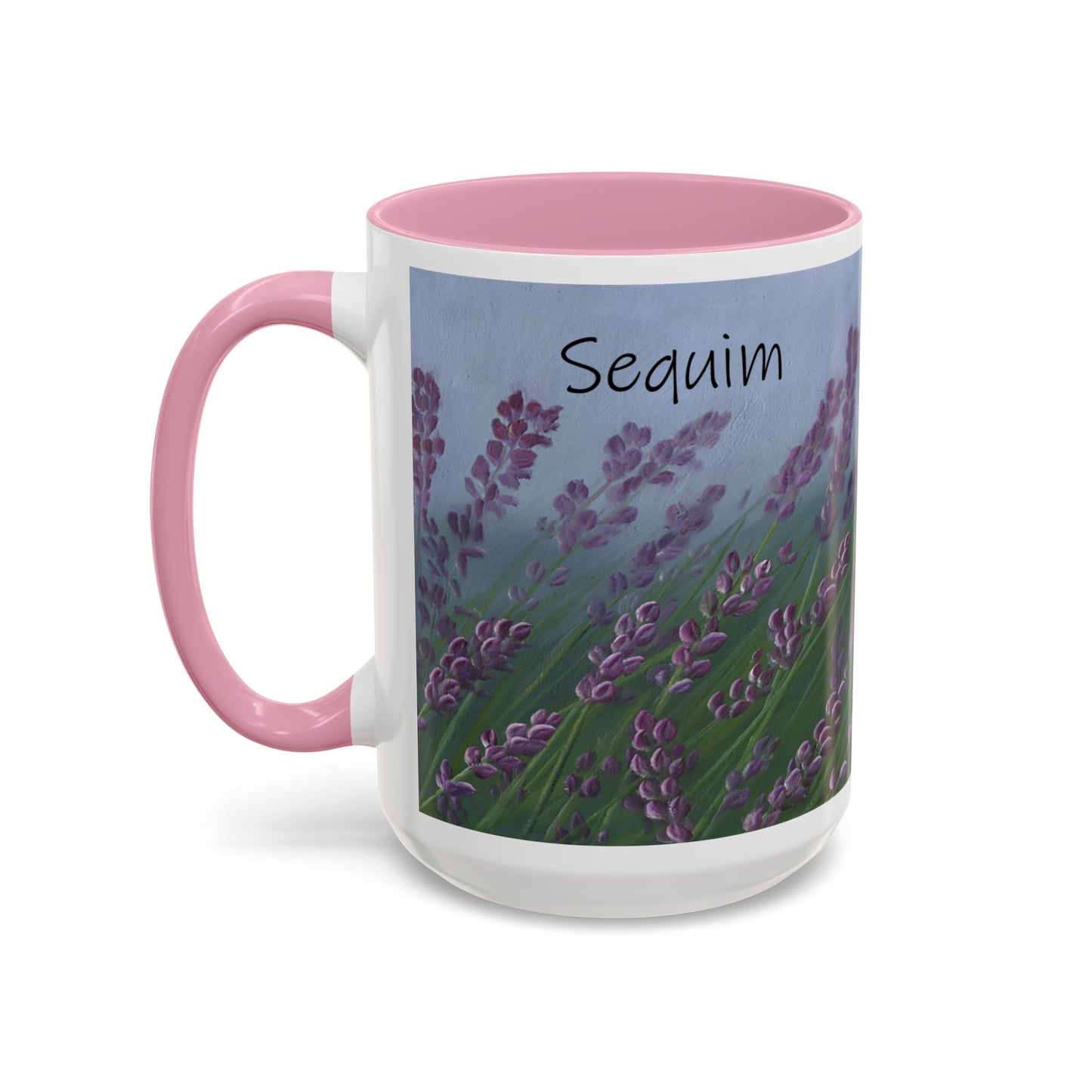 Lavender, Sequim - Colorful Mug by artist Marie Frederique