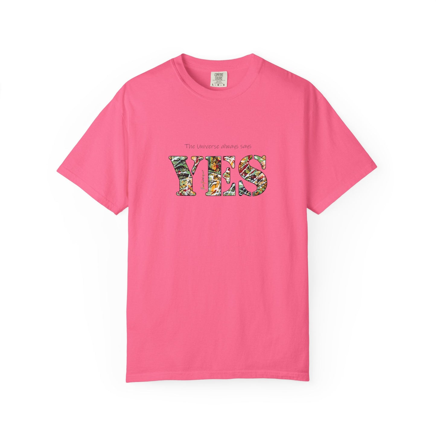 Abstract Expressionist YES Unisex T-shirt by artist Marie Frederique