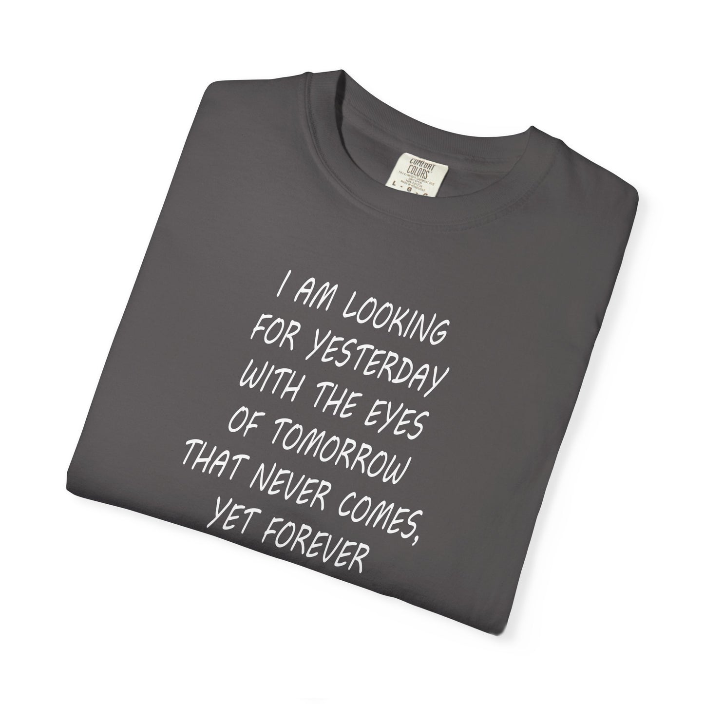 Time travel 'Looking for Yesterday' T-Shirt by artist Marie Frederique