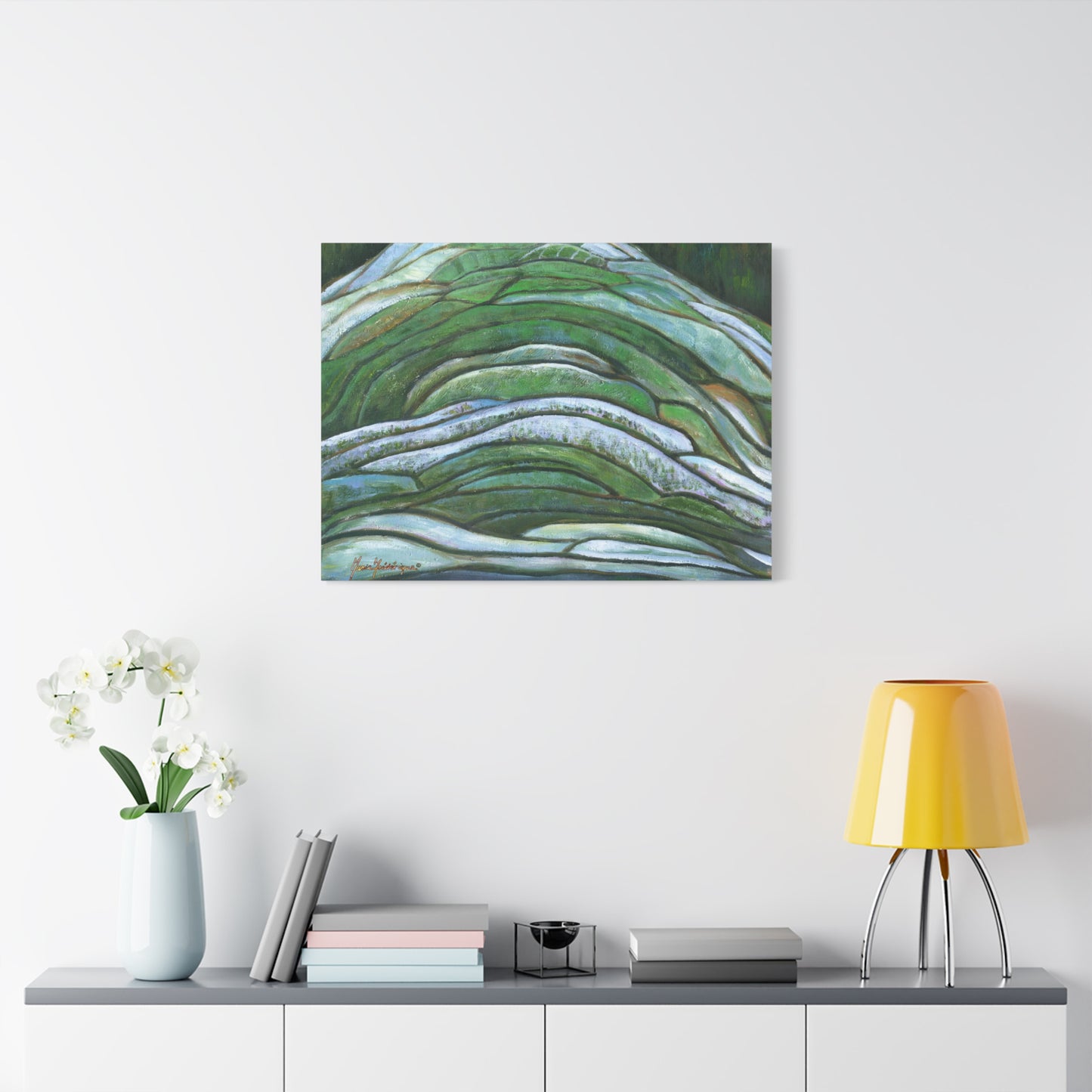 Aerial landscape, Terrace farming Wall Art by artist Marie Frederique
