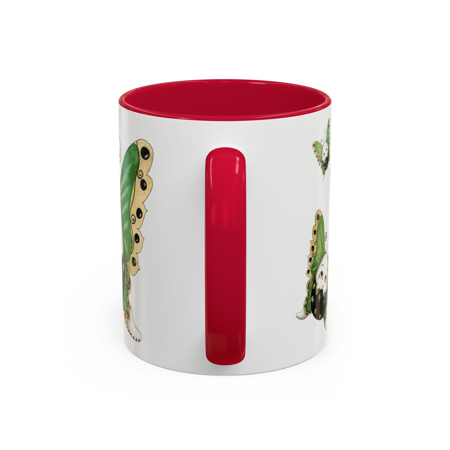 Whimsical Egg Butterfly 2 "Fly, baby fly", Colorful Mug by Artist Marie Frederique